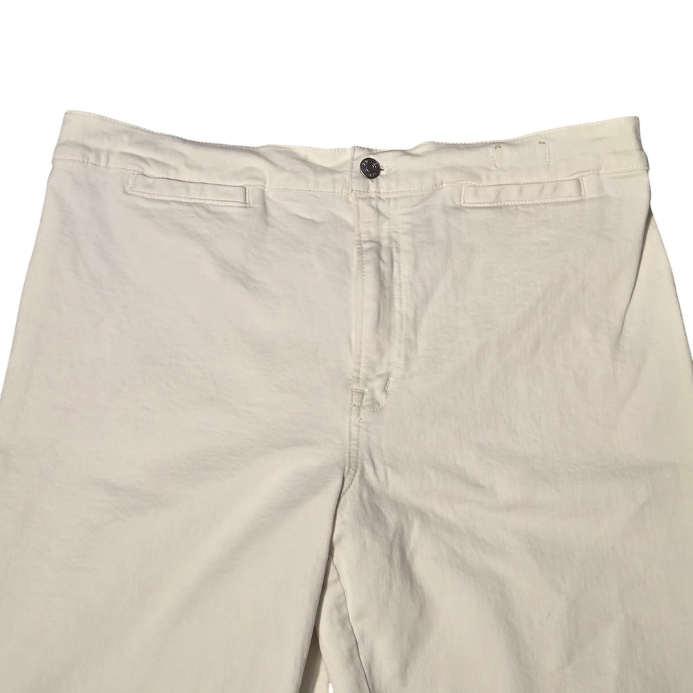 Madewell The Emmett Wide-Leg Crop Jean Welt Pocket Edition Tile White 32 Coastal - Picture 2 of 11